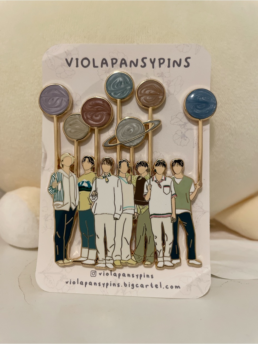 BTS OT7 Sowoozoo Pin